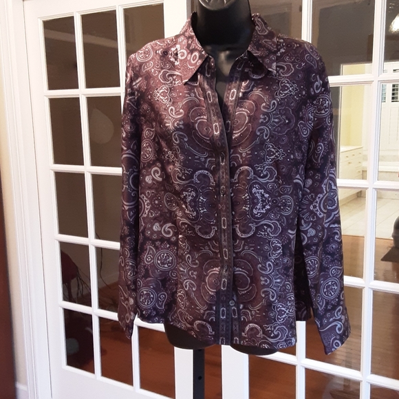 NEW Ann Taylor Silk Button-Down Suit Blouse - Picture 5 of 8